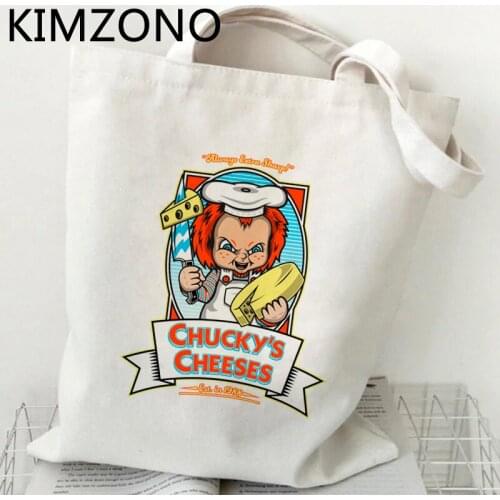 Chucky shopping bag handbag cotton tote bolsas de tela bag jute bolsas ecologicas string sac cabas grab