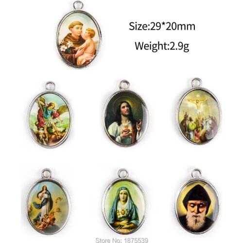 Saint Michael Archangel Immaculate Conception St Charbel Jesus Mary Beautiful Catholic Pendant