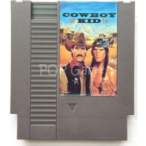 Cowboy Kid 72 Pin Game Cartridge for 8 Bit Video Game Console Region Free English Language