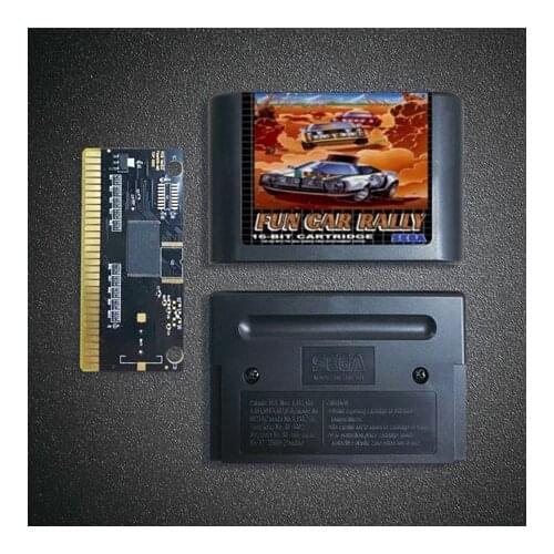Fun Car Rally - 16 Bit MD Game Card for Sega Megadrive Genesis Video Game Console Cartridge