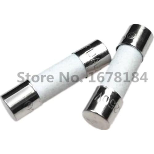 100pcs Ceramic Fuse 5*20 Fast Blow Ceramics Fuse F 0.5A 1A 1.5A 2A 2.5A 3A 3.15A 4A 5A 6A 6.3A 7A 8A 10A 15A 20A 30A 250V 5*20mm
