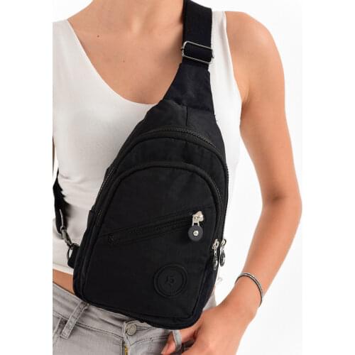 LD51 Crinkle Fabric Waterproof Small ChestBag Unisex Travel Sport Shoulder Slingbag Crossbody Bags