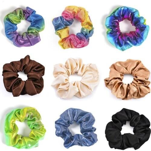 Fashion Korea Velvet Hair Scrunchie Elastic Hair Bands Solid Leopard Color Women Girls Headwear Ponytail Holder Hair Accessories