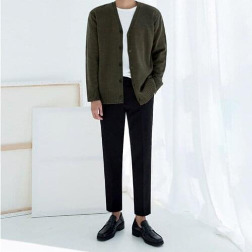 2021 Korean Style Mens Slim Fit Skinny Casual Pants High-quality Suit Pants Grey/black Color Fashion Trousers Plus Size M-2XL