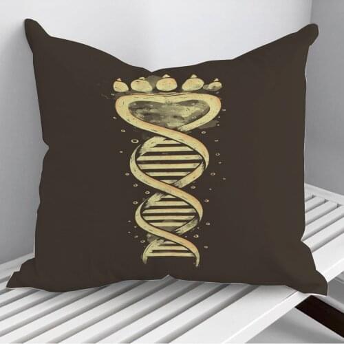 Bear DNA Throw Pillows Cushion Cover On Sofa Home Decor 45*45cm 40*40cm Gift Pillowcase Cojines Dropshipping