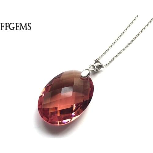 FFGems Oval 18*25m Zultanite Pendants 925 Silver Sterling Stone Color Change Fine Jewelry For Women Party Gift Box