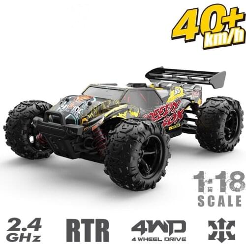 RC Car 45km/h Bigfoot Climbing RC Car 1:18 Scale Radio Waterproof Remote Control Cars Off-road Vehicle Toy For Children