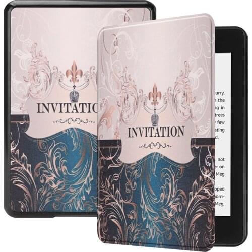 Ultra Slim Book Flip Cover PU Leather Case for Amazon Kindle Paperwhite 2018 10 Generation 6 inch E-Book Smart Auto Sleep Wake