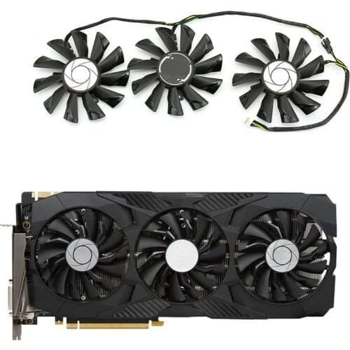 4pin Graphics Card Cooling Fan PLD09210S12HH Video Cooler Fan for MSI GTX 1080Ti 11G DUKE Repair Kit