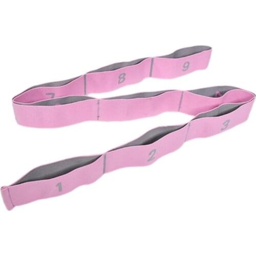 Yoga Pull Strap Belt Elastic Latin Dance Stretching Band Loop Yoga Pilates Bands