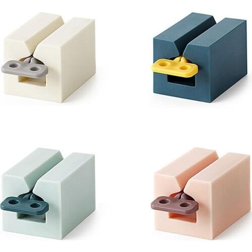 1Pc 4 Colors Home Plastic Toothpaste Tube Squeezer Easy Dispenser Rolling Holder Bathroom Supply Tooth Cleaning Accessories