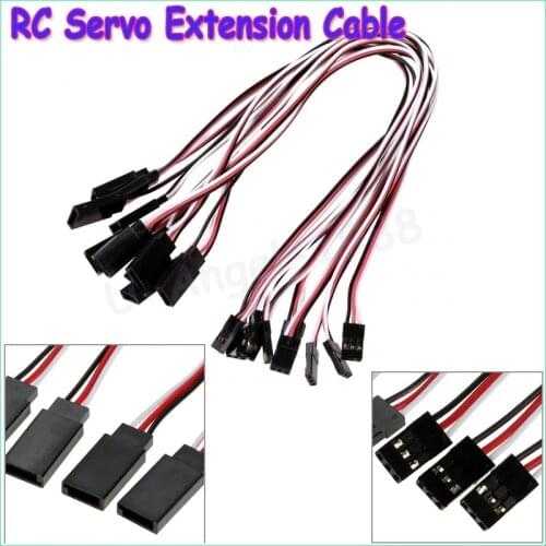10pcs/lot NEW 500mm 20" RC servo extension cord lead Wire Cable for Helicopter