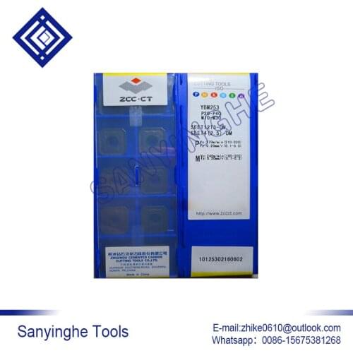 Free shipping high quality 10pcs/lots YBM253 SEET12T3-DM cnc carbide turning inserts
