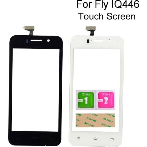4.5'' Touch Screen Glass For Fly IQ446 Magic Touch Screen Panel Sensor Digitizer Outer Glass Lens Tools 3M Glue