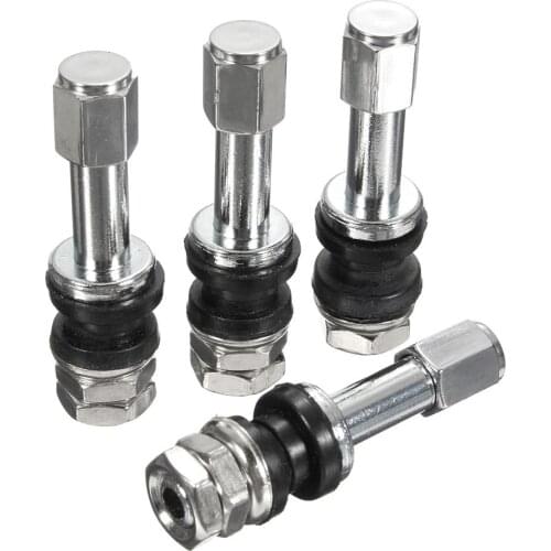 4Pcs Aluminum Valve Stems Caps 5cm Metal Straight Mouth Valve Tr48E Tubeless Tire Valve Tpms Car Accessories Universal