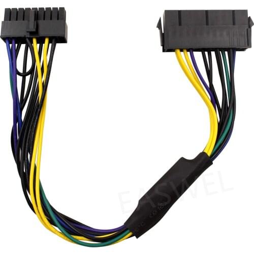 ATX PSU 24Pin to Motherboard 18Pin Power Supply Cable 30cm 18AWG for HP z210