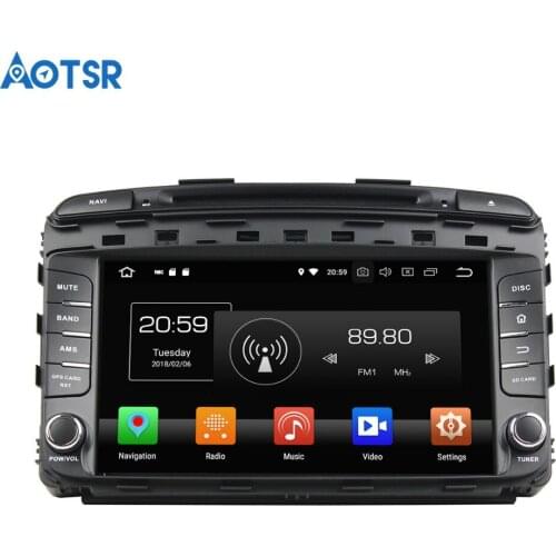 Aotsr Android 8.0 7.1 GPS navigation Car DVD Player For KIA SORENTO 2015 multimedia radio recorder 2 DIN 4GB+32GB 2GB+16GB