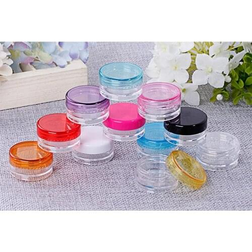 5g 10pcs 20pcs 30pcs 50pcs 100pcs DIY Hot Selling Round Empty Sample Travel Facial Cream Jar Cosmetic Container Loose Powder Jar