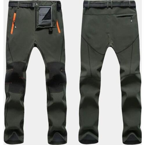 CKAHSBI Winter Hiking Pants Male Trousers Waterproof Softshell Men Pantalones Windproof Hiking Pant Spring Outdoor Clothes