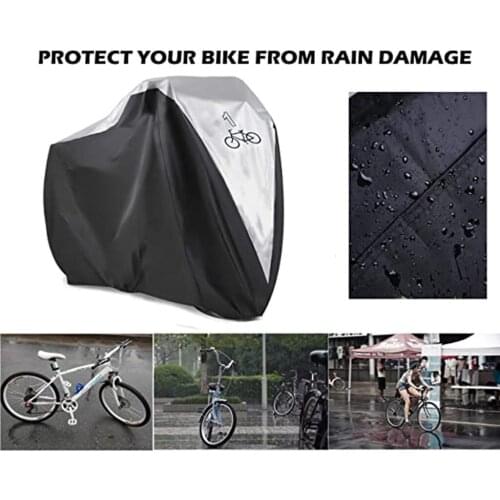Outdoor Bicycle Cover Waterproof Dustproof Portable Foldable Bike Storage Cover Motorcycle Cover Universal Outdoor UV Bike Cover