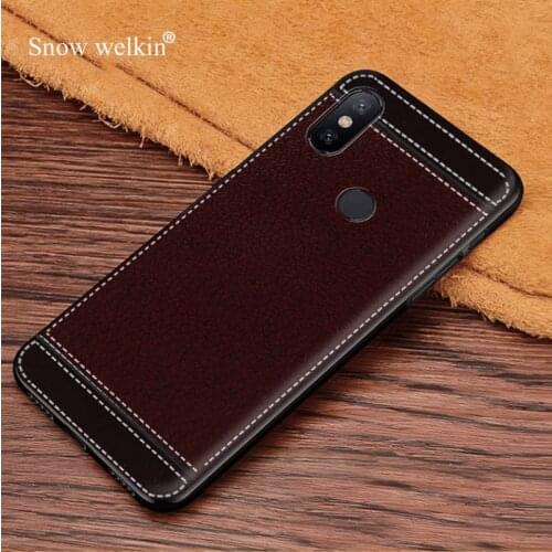 Luxury Silicone Case For Xiaomi 5X A1 6 6X A2 8 8SE 8Lite Mix2 Mix2S Max2 Max3 Note3 Soft TPU Litchi Leather Pattern Phone Case