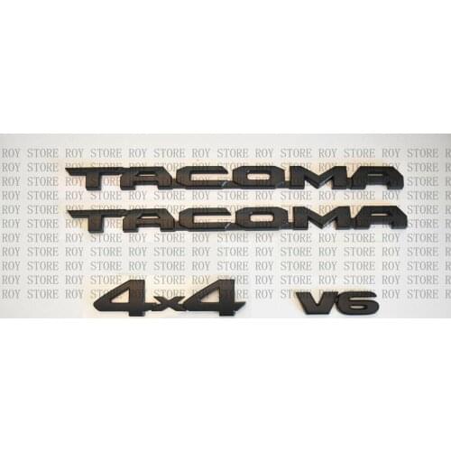 For 16-21 Tag MATTE Black Door Emblem Decal Badge Nameplate 4 pcs