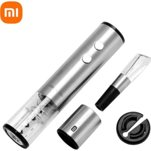 Youpin Circle Joy Electric Bottle Opener Stainless Steel Mini Wine Stopper Wine Decanter Aerator Smart Wine set gift