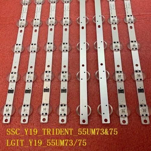 20pcs/lot LED Strip for LG LGIT_Y19_55UM73/75 SSC_Y19_TRIDENT_55UM73&75 55UM7660 55UM7450 55UM7400 55UM7300 55UM7650 55UM7470