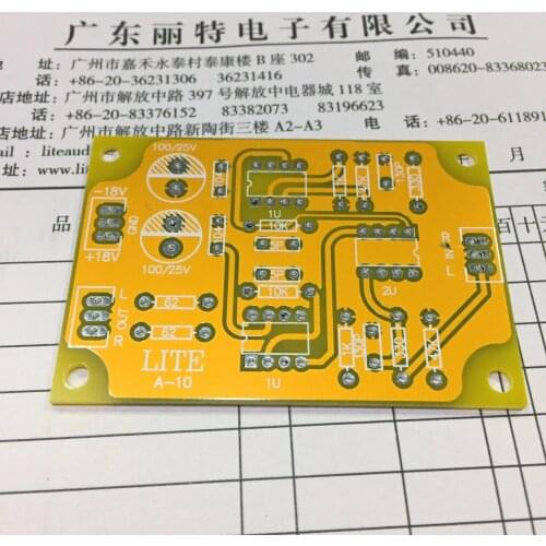 LITE A-10 op amp 10 times magnification front board empty board PCB