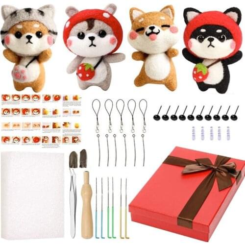 LMDZ Wool Needle Felting Kit Doll Making Felting Tool Wool Felting Starter Kit Felting Supplies Felting Craft with Instructions