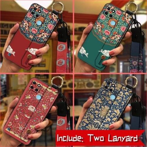 Lanyard New Arrival Phone Case For OPPO Realme C21Y Durable For Girls For Man Original Cover
