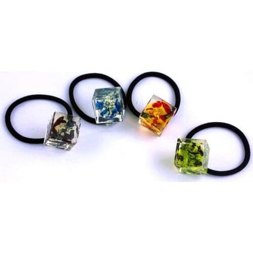 New style headband small fresh sequins hair ring / resin round personality hair rope rubber band hair accessorie F12