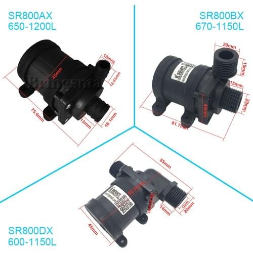 SR800AX DC SUbmersible Water Pump SR800BX USB Adapter SR800DX Water Fountain Cycling 12V DC Micro Circulation 24V Fountain Pump