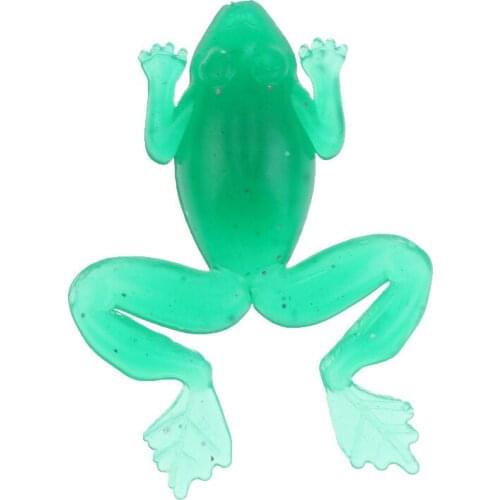 Life-like Fishing Lure Saltwater Soft Frog Shape Lures Fishing Tackle 1.9"