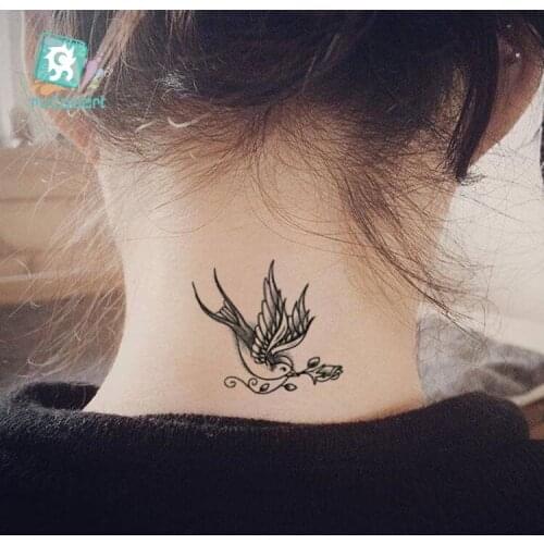 Rocooart New Body Art WaterProof Temporary tattoo Stickers Colorful bird nigth Owl flamingos Flash Taty tatouage 10.5*6cm