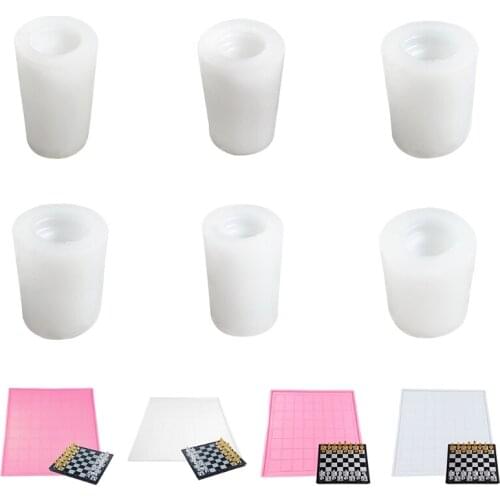 Handmade Game Epoxy Resin Mold International Chess Silicone Mould DIY Craft Tool