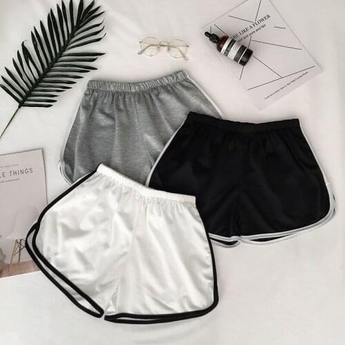 2021 Simple Women Casual Shorts Patchwork Body Fitness Workout Summer Shorts Female Elastic Skinny Slim Beach Egde Short Hot
