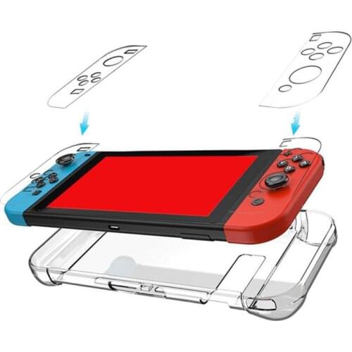 Protection Cover For Nintend Switch NS NX Case Transparent Crystal Shell Console Controller Accessories With Stand Cases