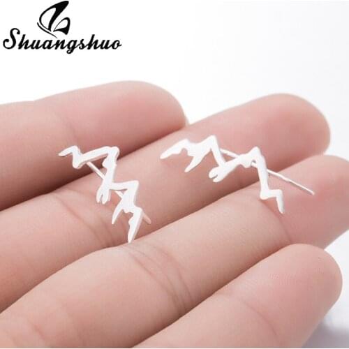 Shuangshuo Korean Branch Stud Earrings for Women Earing Mountain Earings Long Earrings Bijoux Jewelry Brincos Mujer Gift