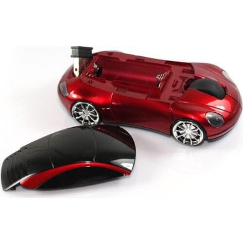 2.4G 1600DPI Mouse USB Receiver Wireless LED Light Car Shape Optical Mice