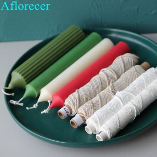 20M/30M Rolls Aromatherapy Candle Wick Cotton Candle Woven Wick for Candle DIY And Candle Making