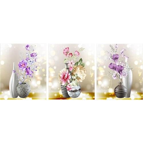 5D DIY Flower vase Diamond Painting floral Partial Drill Rose Nouveaute Mosaic Embroidery Cross Stitch home decor gifts