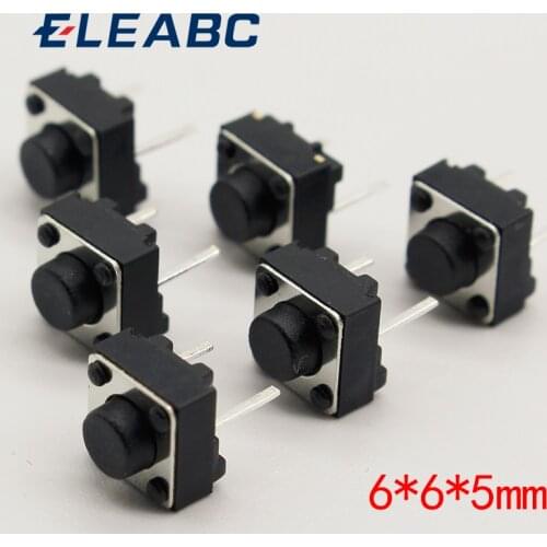 6X6X5mm 2pinTactile Tact Mini Push Button Switch Micro Switch Momentary 100pcs/lot