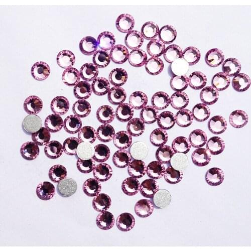 More Shiny Crystal Rhinestone ss3 to 30ss Light Amethyst Flatback Strass Non Hotfix Nail Art Rhinestones