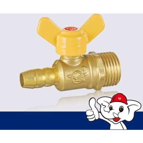 Manufacturer Straight supplier outer thread gas nozzle Two-way gas switch long handle outer wire