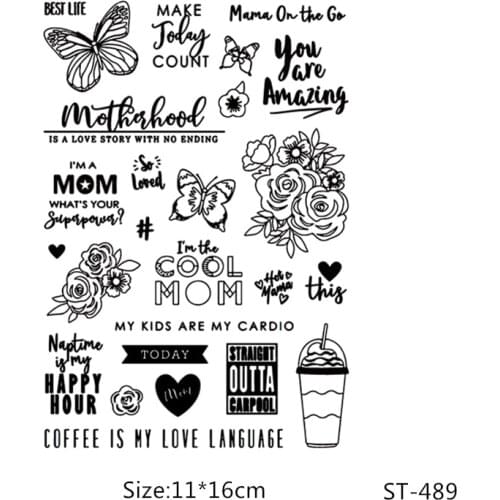 Coffee is my love language Clear Stamps/seal for DIY Scrapbooking/Card Making/Photo Album Decoration Supplies
