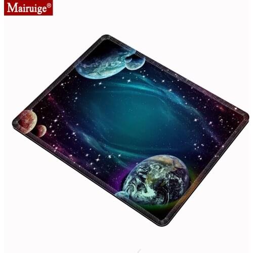 Sky Planets Star Gaming Mouse Pad PC Small Computer Pad Non-slip Rubber Mouse Pad Desk Pad Star Universe 22*18cm / 29*25cm