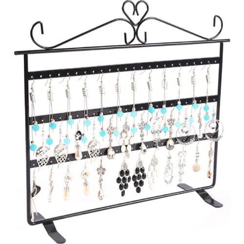 72-Hole Metal Earring Necklace Display Holder Jewelry Display Rack Organizer Jewelry Display Jewelry Box Ear Stud/Earring Holder