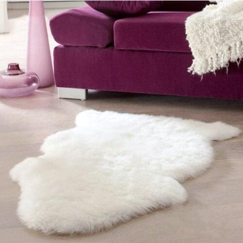 Super Soft Faux Sheepskin Washable Carpet Warm Hairy Seat Pad Fluffy Rugs Faux Fur Mats For Floor Chairs Sofas Cushions 60x40cm