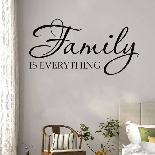 Family is Everything Quote and rules Wall Decor Home Sticker waterproof Living Room House Rule Decals Bedroom vinyl ph102